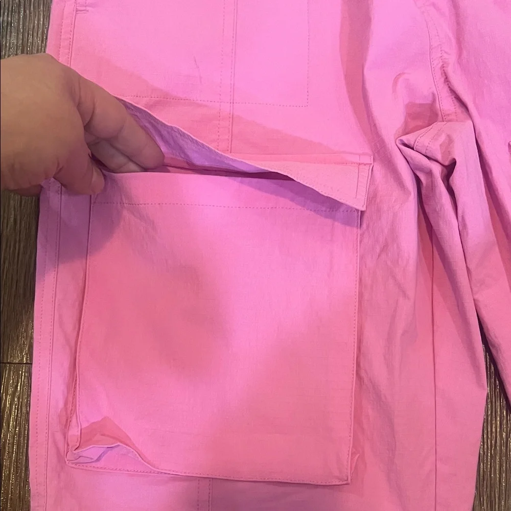 Vibrant Pink Elastic Waist Pants - Picture 6 of 15